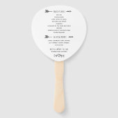 素朴結婚式 プログラムイベント ハンドファン (裏面)