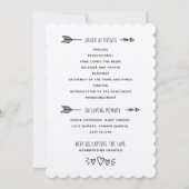 素朴結婚式 プログラムイベント 招待状 (裏面)