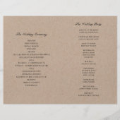 素朴結婚式。田舎の植物学 (裏面)