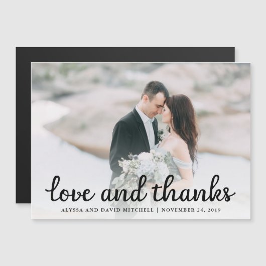 素朴結婚感謝 |写真 (正面/裏面)