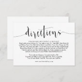 素朴結婚方向情報カード エンクロージャーカード (正面/裏面)