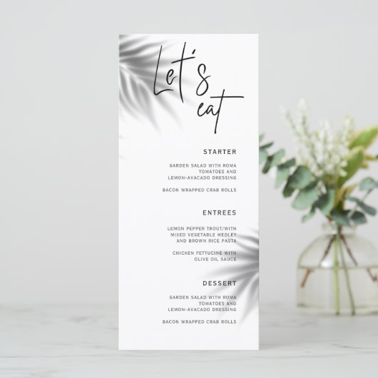 素朴結婚書のディナー食べメニュー メニュー (スタンド正面)