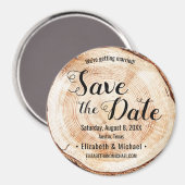 素朴結婚木のリングカスタム マグネット (正面/裏面)