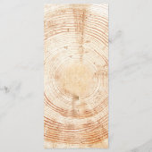 素朴結婚木の木目カスタム粒 メニュー (裏面)