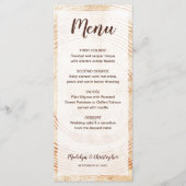 素朴結婚木の木目カスタム粒 メニュー (正面)