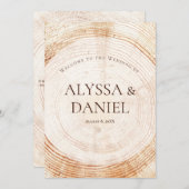 素朴結婚木の樹皮カスタム計画 プログラム (正面/裏面)