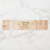 素朴結婚木の樹皮 ペットボトルラベル (シングルラベル)