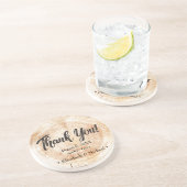 素朴結婚木材カット コースター (側面)