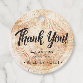 素朴結婚木材カット フェイバータグ