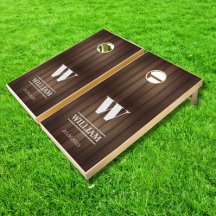 素朴結婚木粒パーソナライズされたモノグラム