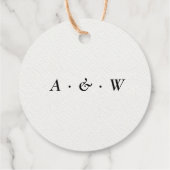 素朴結婚水彩樹林松林 フェイバータグ (裏面)