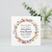 素朴結婚水彩野花 セーブザデート (スタンド正面)