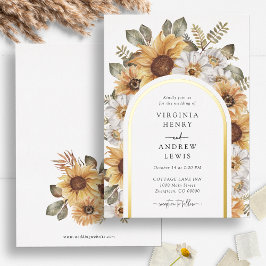 素朴結婚箔招待状 箔招待状