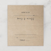 素朴結婚紙 プレイスカード (外部開封)