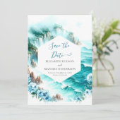 素朴結婚航海のタイポグラフィ セーブザデート (スタンド正面)