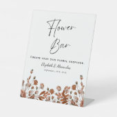 素朴結婚花バー 台座サイン (正面)