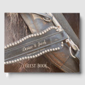 素朴結婚茶色の田舎西馬 ゲストブック (正面)