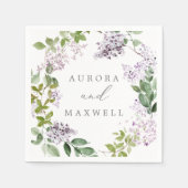 素朴結婚薄紫 スタンダードカクテルナプキン (正面)