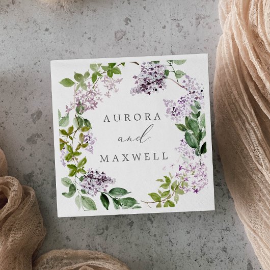 素朴結婚薄紫 スタンダードカクテルナプキン