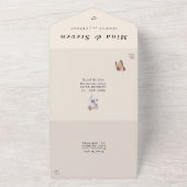 素朴結婚虫 オールインワン招待状 (外側)