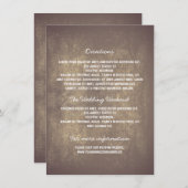 素朴結婚詳細 エンクロージャーカード (正面/裏面)