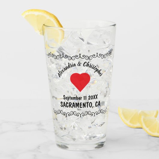 素朴結婚 タンブラーグラス (アイス正面)