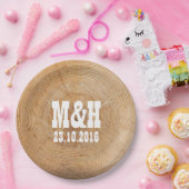 素朴結婚 ペーパープレート (パーティー)