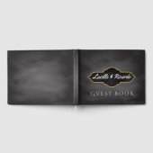 素朴結婚 | 黒板モノグラム ゲストブック (全面)