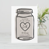 素朴結婚 | JAR日付カードを保存する – ニュートラル セーブザデート (スタンド正面)