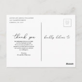 素朴結婚S Thank You Post Card ポストカード (裏面)