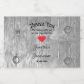 素朴結婚Thank You Gift Script Names Mini リキュールボトルラベル (シングルラベル)