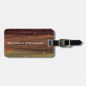 素朴絵を描トラベルパーソナライズされたス ラゲッジタグ (正面横)