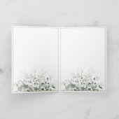 素朴緑のユーカリ結婚プス 招待状 (内部)