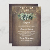 素朴緑の情結婚報を吸う エンクロージャーカード (正面/裏面)