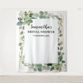 素朴緑の葉の多肉性フローラ金ゴールド タペストリー (正面)