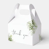 素朴緑の葉人のエレガント洗礼 フェイバーボックス (裏面サイド)