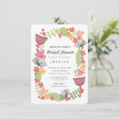 素朴縁どブライダルシャワーパーティー 招待状 (スタンド正面)