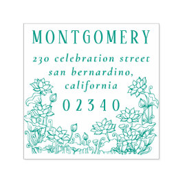 素朴縁ど差出人住所 セルフインキングスタンプ