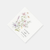 素朴繊細な野結婚花 スタンダードカクテルナプキン (角)