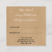 素朴署名スクリプト 紹介カード (裏面)