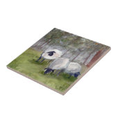 素朴羊の水色 タイル (側面)