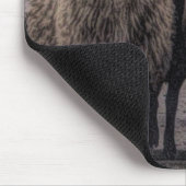 素朴羊の田舎道牧場ファーム群 マウスパッド (コーナー)