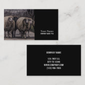 素朴羊の田舎道牧場ファーム群 名刺 (正面/裏面)