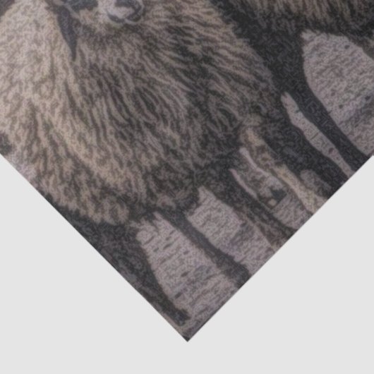 素朴羊の田舎道牧場ファーム群 薄葉紙 (詳細)