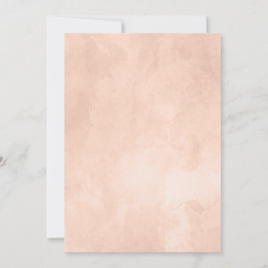 素朴美しいフポップ・アートのァズリンクバチェロレッテ 招待状 (裏面)