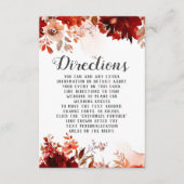 素朴美しいフローラの水結婚色の方向 エンクロージャーカード (正面)