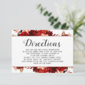 素朴美しいフローラフレーム結婚の方向 エンクロージャーカード (スタンド正面)