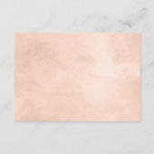 素朴美しいフローラフレーム結婚の方向 エンクロージャーカード (裏面)