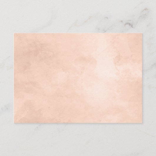 素朴美しいフローラフレーム結婚の方向 エンクロージャーカード (裏面)