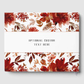 素朴美しいフローラボヘミアン水の色結婚の ゲストブック (裏面)